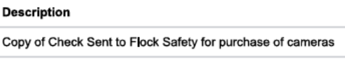 Check for 'purchase' of cameras