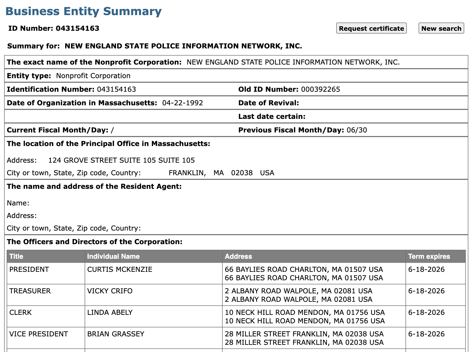 NESPIN business registration