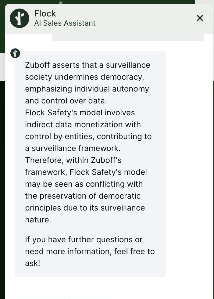 Flock AI Sales Assistant on Zuboff