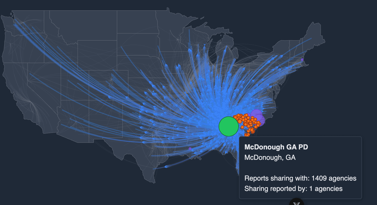 McDonough Footage Sharing Map