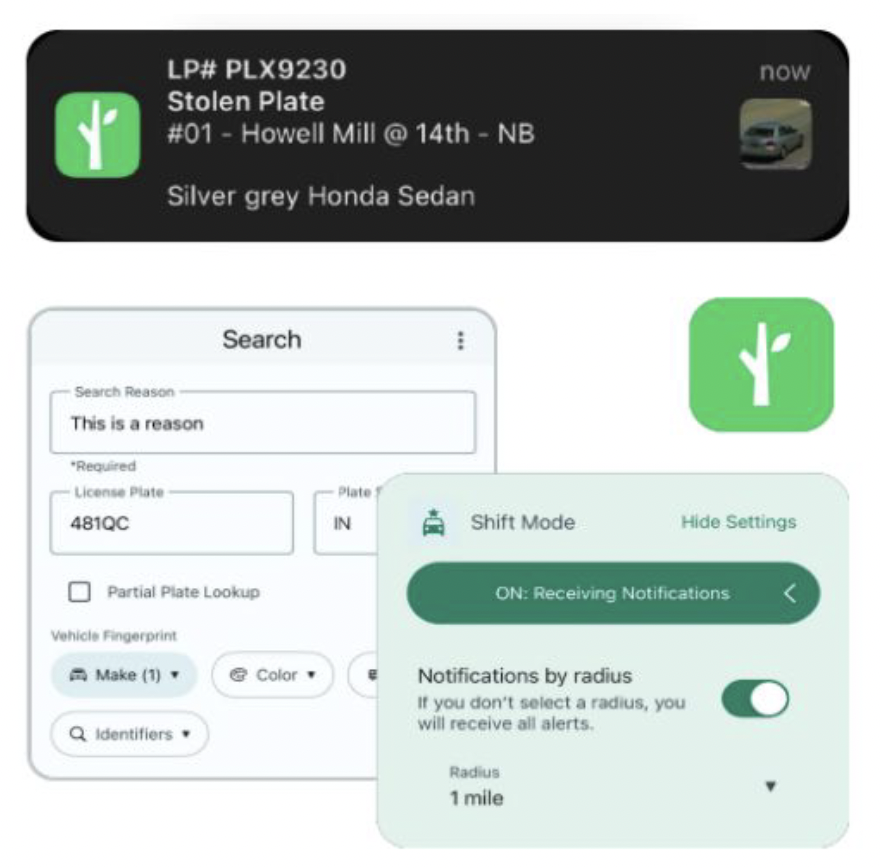 Mobile app with hotlist alerts