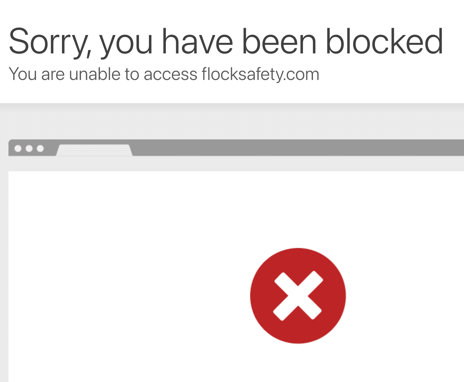 You have been blocked