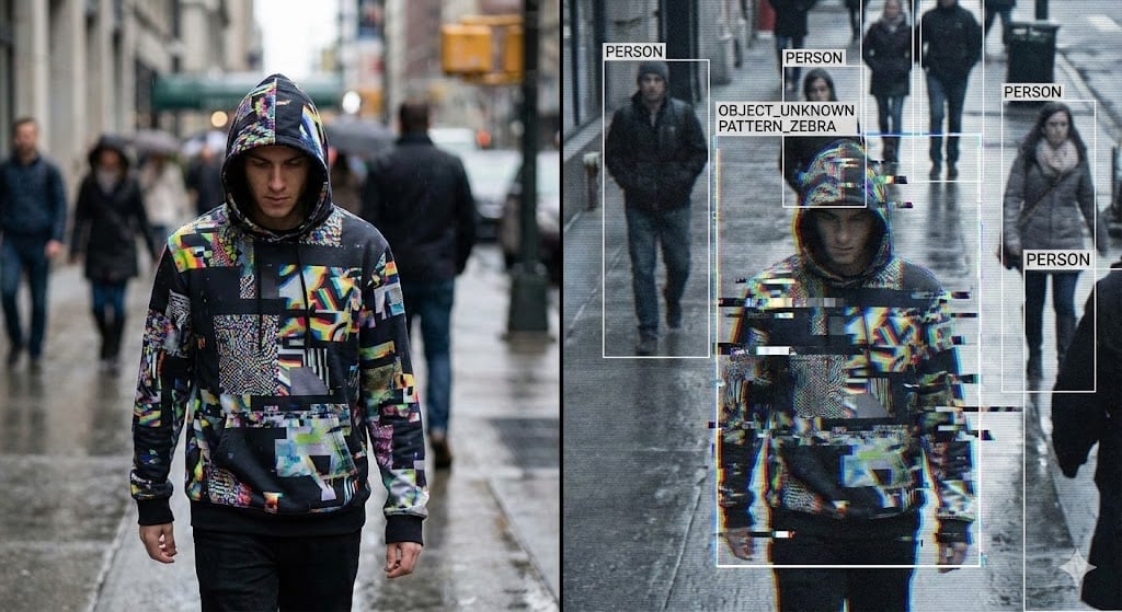 Adversarial patch hoodie