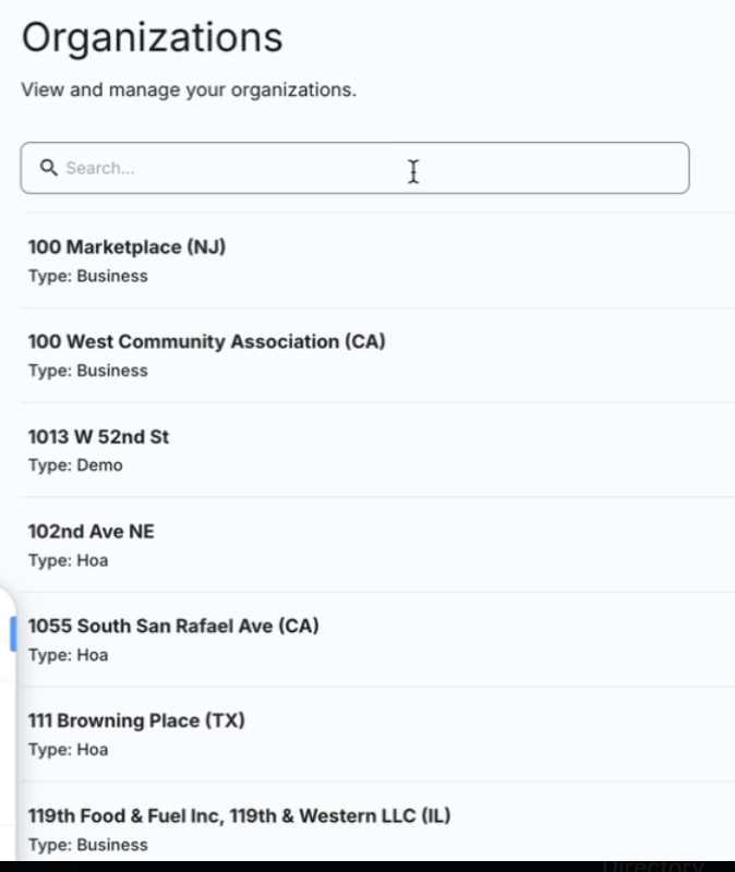 Flock's global organization list at users.flocksafety.com/organizations, visible to Mahoney via
her staff account